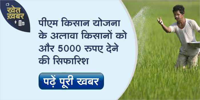 Apart from PM Kisan Yojana, recommendation of Rs 5000 more to farmers