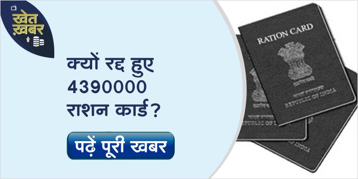 Why did the government cancel 4390000 ration cards, know what was the reason