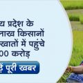 100 crore sent to 5 lakh farmers under Mukhyamantri Kisan Kalyan Yojana