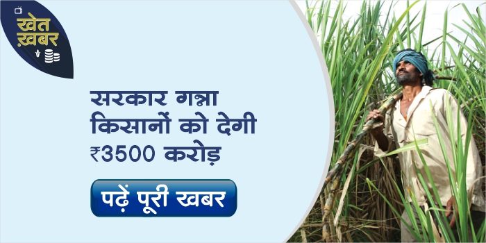 Sugarcane farmers will get 3500 crore from the government