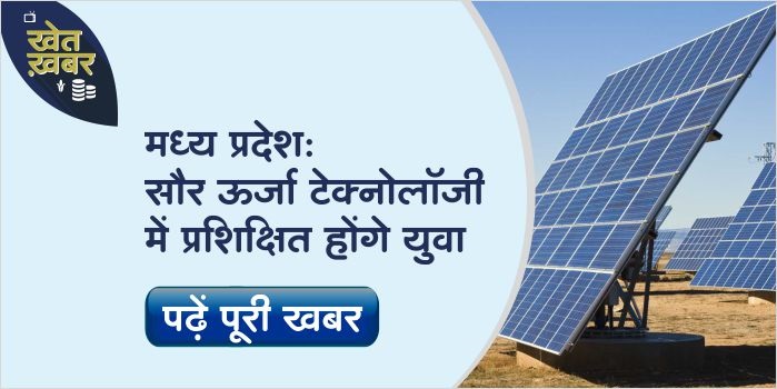 Youth of MP will be trained in solar energy technology