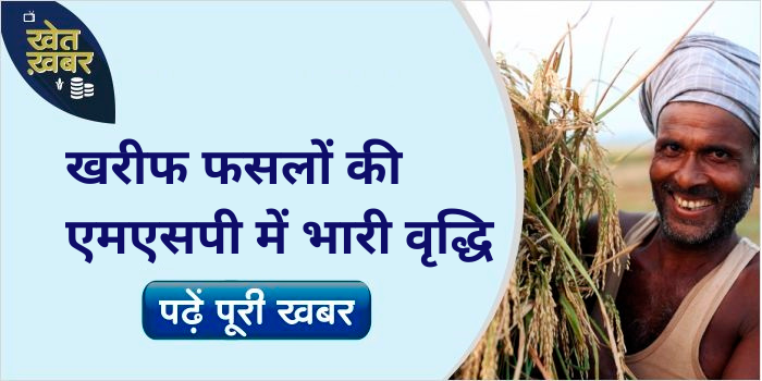 Minimum Support Price for Kharif crops increased by 62%