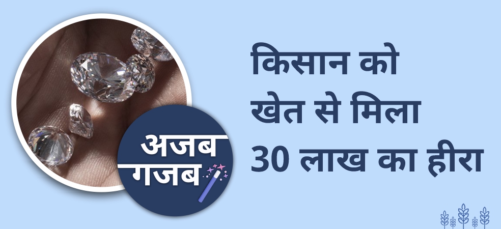 Madhya Pradesh farmer got diamond from the field